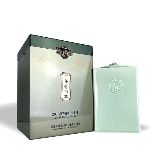 Butterfly Brand 5199 (10-Year Aged White Tea - 2013 White Peony (Bai Mu Dan)) White Tea (150g per Porcelain Jar - 30 x 5g)